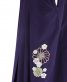 卒業式袴単品レンタル[刺繍]紫に花の刺繍[身長153-157cm]No.847